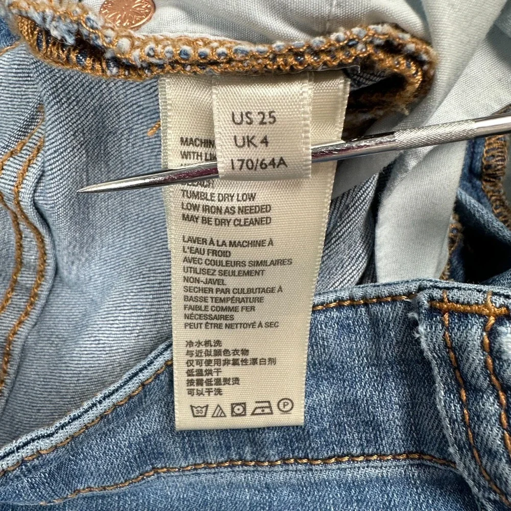 Free People Irreplaceable Flare Jean 25 Button Fly Mid Rise Bell Bottom Festival - Picture 12 of 12